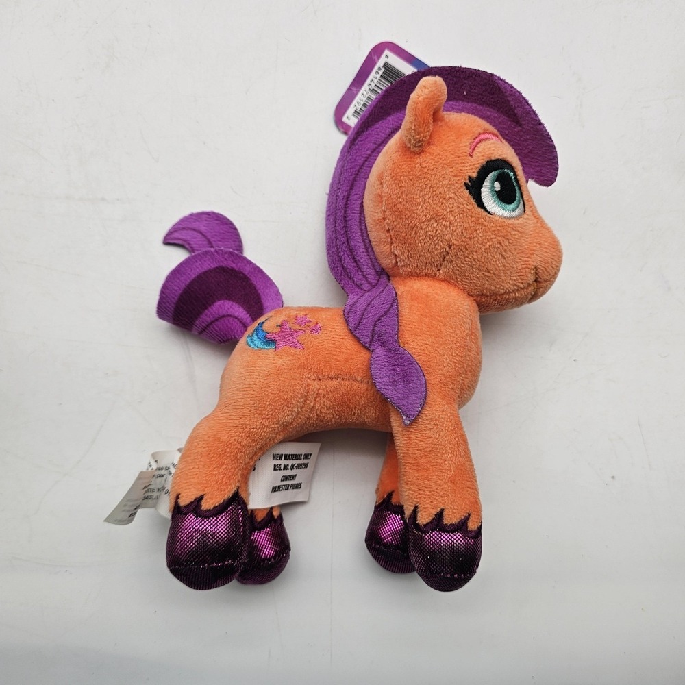 My‎ Little Pony Sunny Starscout Horse Plush Stuffed Toy Small Orange Purple Cute